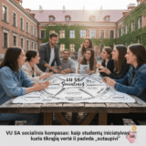 VU SA socialinis kompasas: kaip studentų iniciatyvos kuria tikrąją vertę ir padeda „sutaupyti“